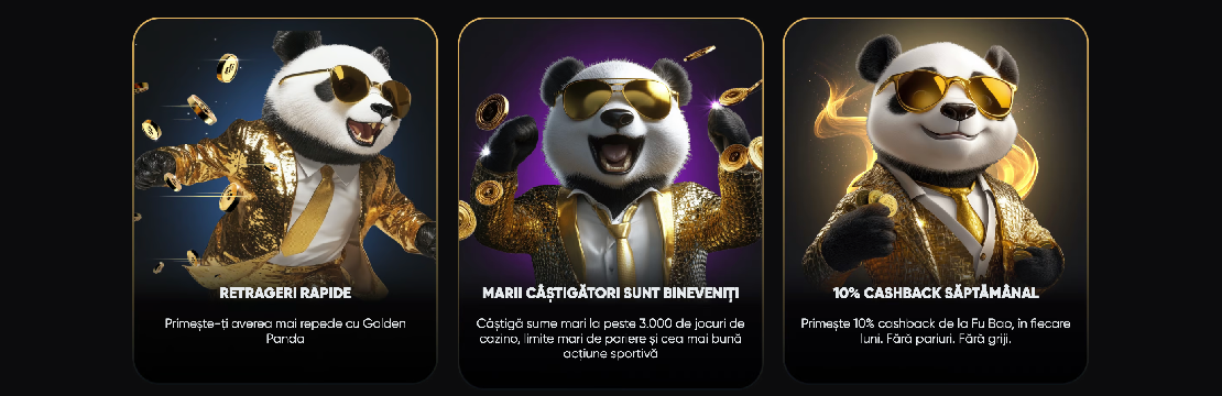 Golden Panda casino promo board