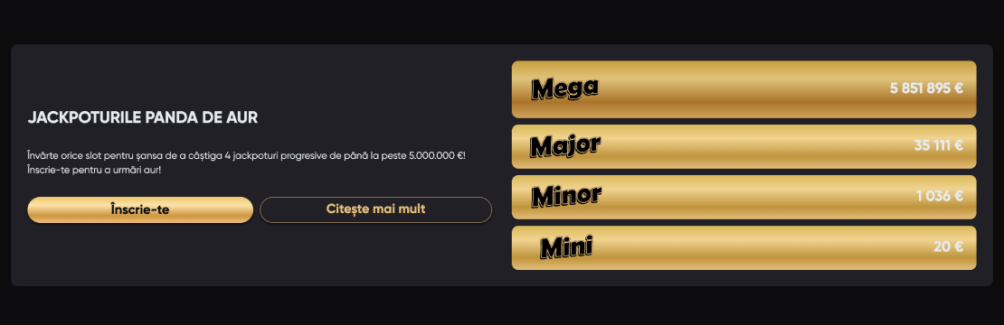 Golden Panda casino jackpot