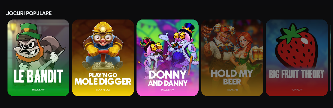 Golden Panda casino popular games